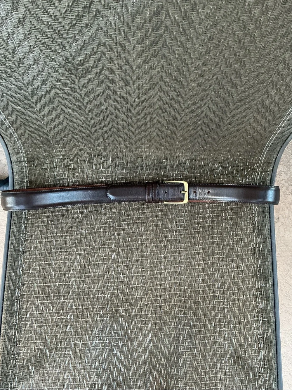 Coach Brown Leather Brass Buckle Belt